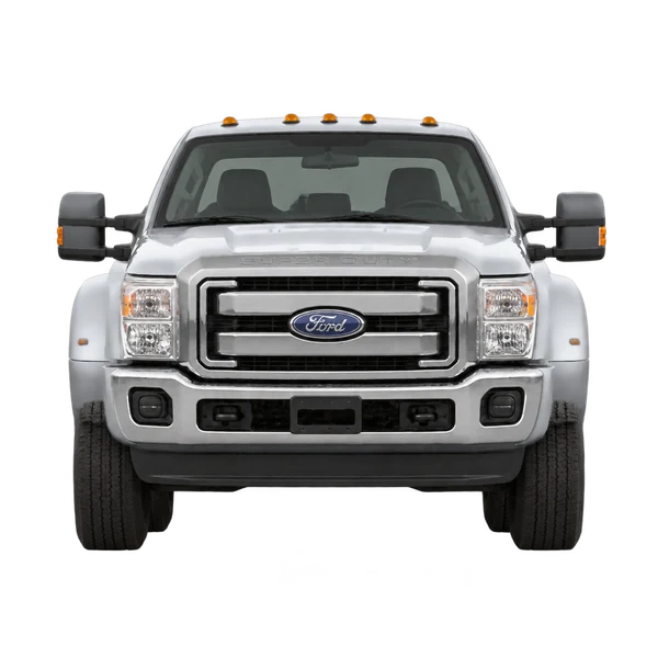 Ford F-450 2014 prata, vista frente
