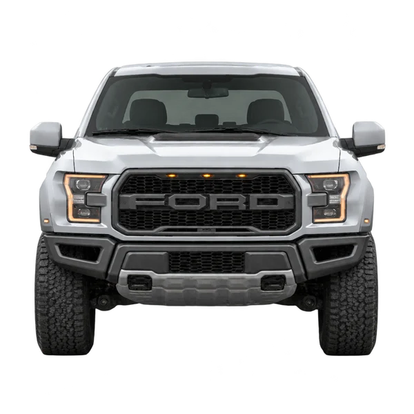 Ford F150 Raptor 2017 argent, vue avant