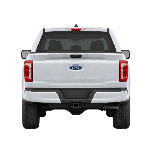 Ford F150 2025 prata, vista traseira