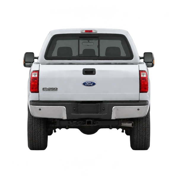 Ford F250 2007 argent, vue arrière