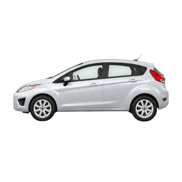 Ford Fiesta 2013 argent, vue côté (vers la gauche)