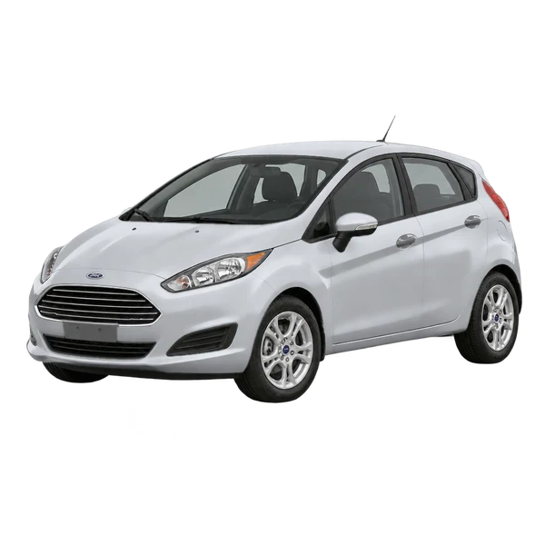 2016 Ford Fiesta in Silber, Ansicht: Dreiviertelansicht vorne (nach links gerichtet)
