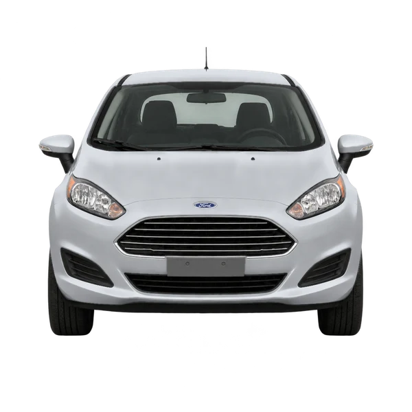 Ford Fiesta 2018 prata, vista frente