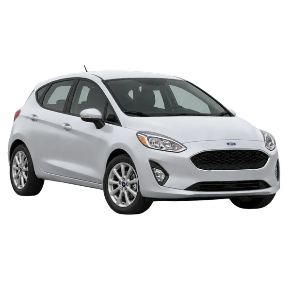 Ford Fiesta 2021 argent, vue trois-quarts avant (orienté vers la gauche)