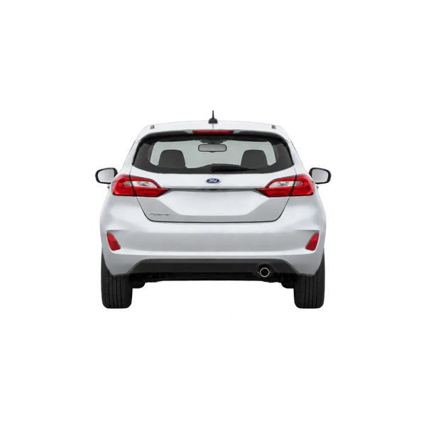 Ford Fiesta 2022 argent, vue arrière