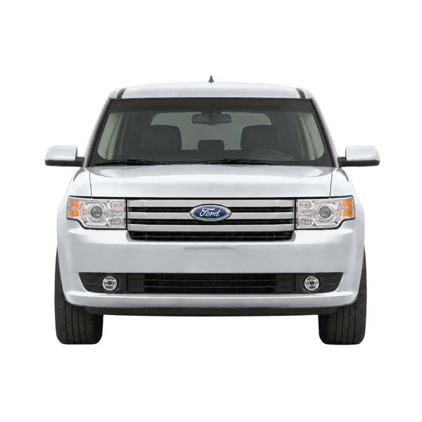 シルバーの2011 Ford Flex（正面ビュー）