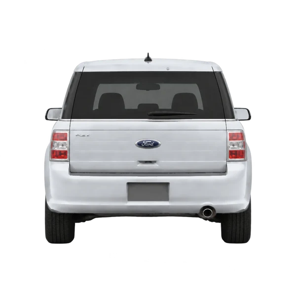 シルバーの2011 Ford Flex（リアビュー）