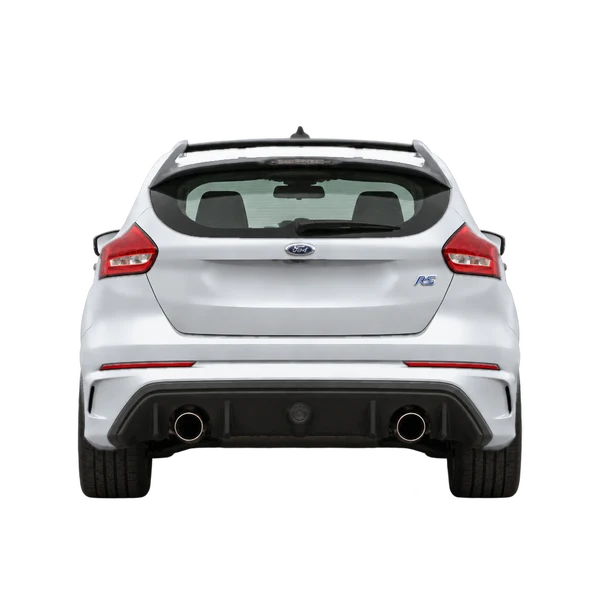 Ford Focus RS 2017 prata, vista traseira