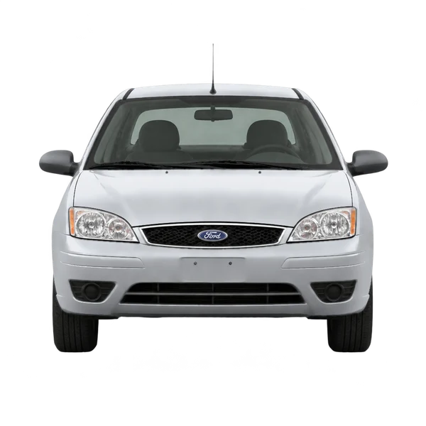 シルバーの2007 Ford Focus(正面ビュー)