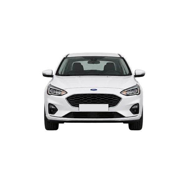 Ford Focus 2022 en blanco, vista frontal
