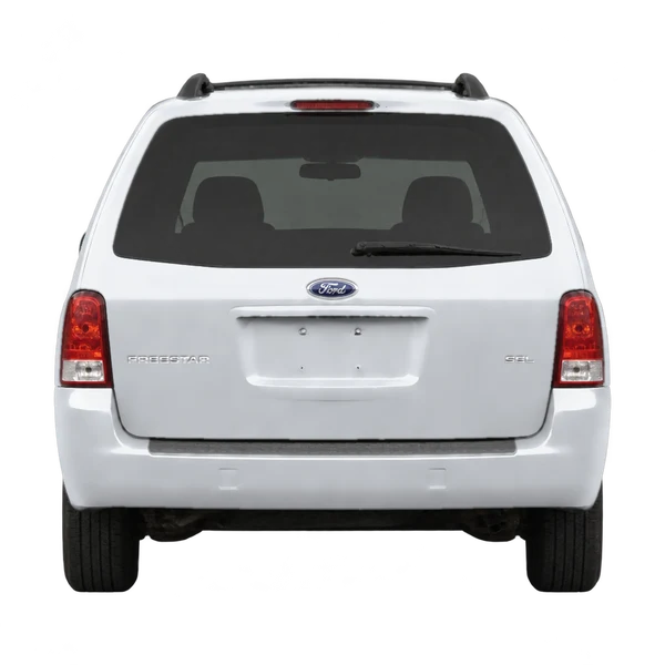 Ford Freestar 2005 en plateado, vista trasera