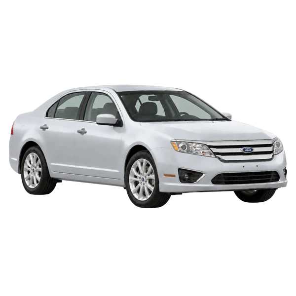 silver 2010 Ford Fusion front three-quarter (facing right) view