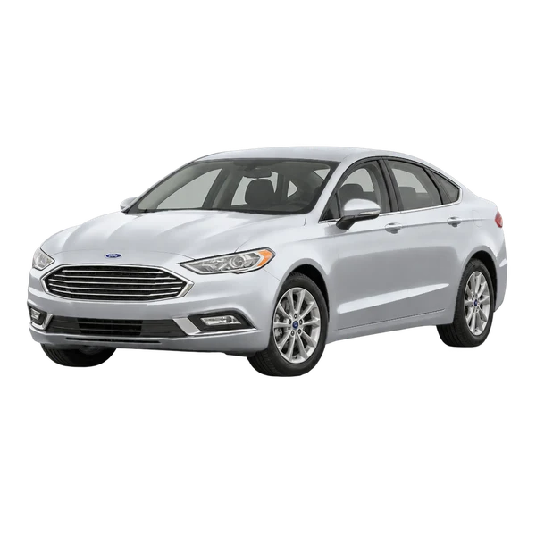 2020 Ford Fusion in Silber, Ansicht: Dreiviertelansicht vorne (nach links gerichtet)