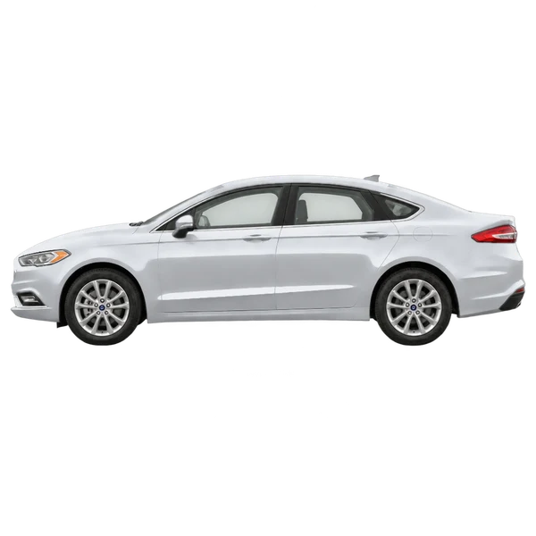 2020 Ford Fusion in Silber, Ansicht: Seite (nach links gerichtet)