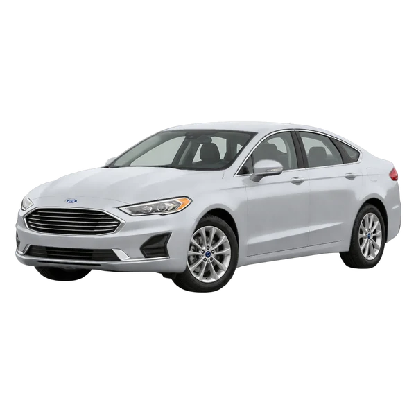 2022 Ford Fusion in Silber, Ansicht: Dreiviertelansicht vorne (nach links gerichtet)