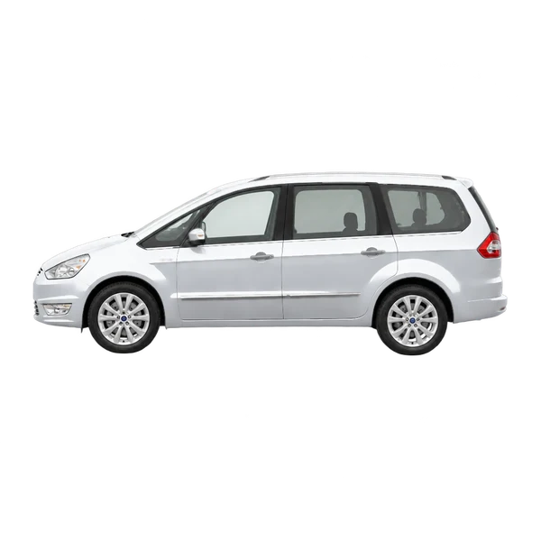 Ford Galaxy Titanium 2013 prata, vista lateral (voltada para a esquerda)