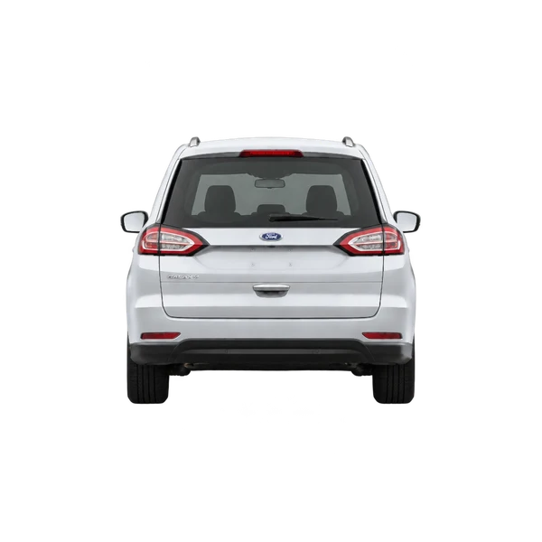 Ford Galaxy 2018 باللون فضي، منظر من الخلف