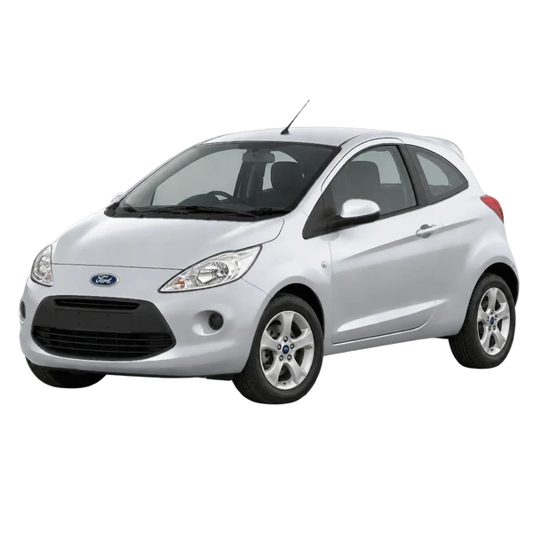 2012 FORD KA — Front three-quarter (facing left), silver