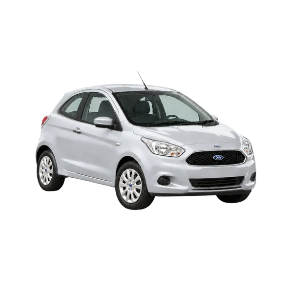 2017 Ford KA in Silber, Ansicht: Dreiviertelansicht vorne (nach rechts)