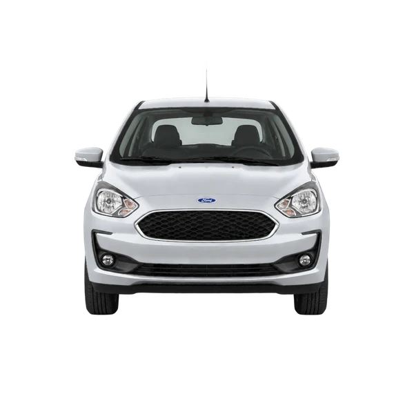 シルバーの2020 Ford KA(正面ビュー)