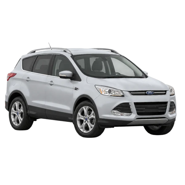 2013 Ford Kuga Titanium in Silber, Ansicht: Dreiviertelansicht vorne (nach links gerichtet)