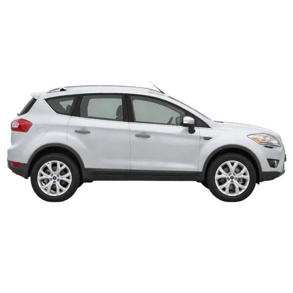 Ford Kuga 2010 argent, vue profil (tourné vers la droite)