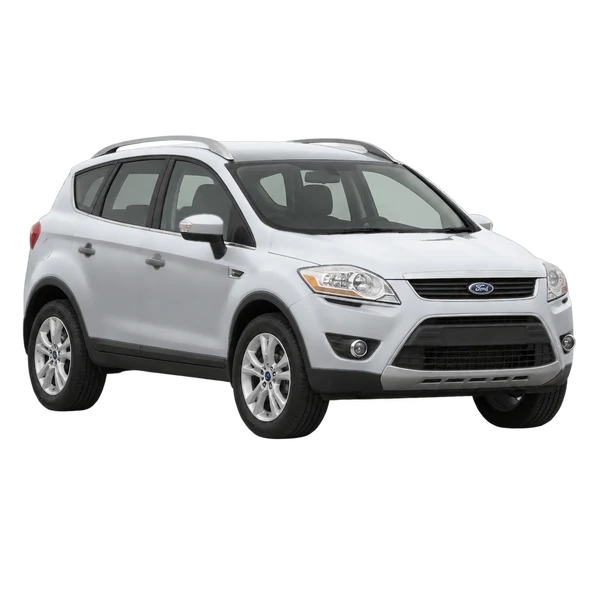 2011 Ford Kuga in Silber, Ansicht: Dreiviertelansicht vorne (nach links gerichtet)