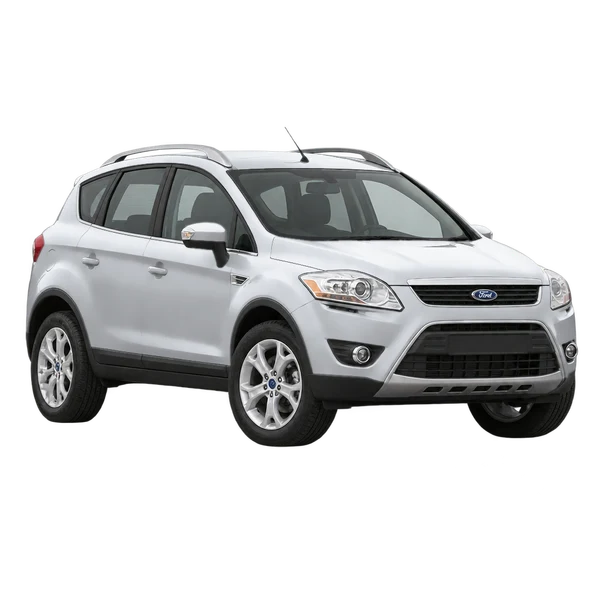 Ford Kuga 2012 argent, vue trois-quarts avant (orienté vers la gauche)