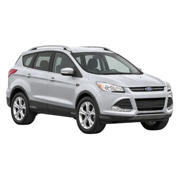Ford Kuga 2013 argent, vue trois-quarts avant (orienté vers la droite)