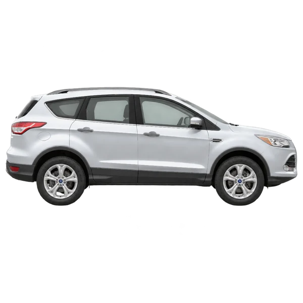 Ford Kuga 2014 argent, vue profil (tourné vers la droite)