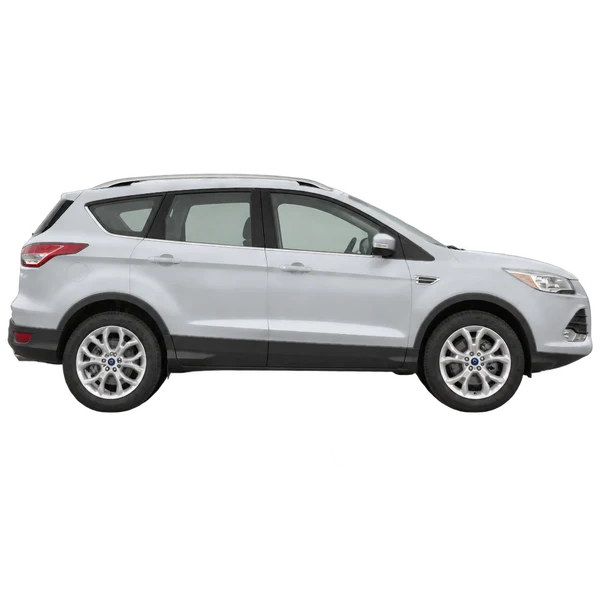 Ford Kuga 2015 argent, vue profil (tourné vers la droite)