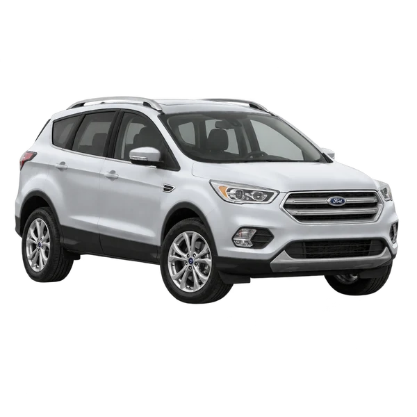 Ford Kuga 2018 argent, vue trois-quarts avant (orienté vers la gauche)