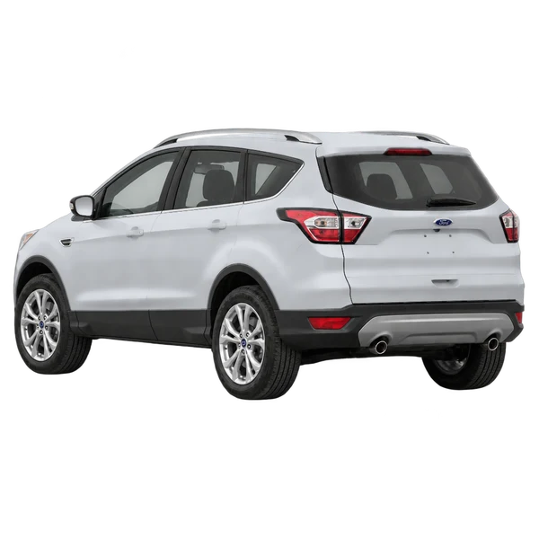 Ford Kuga 2018 argent, vue trois-quarts arrière (orienté vers la gauche)
