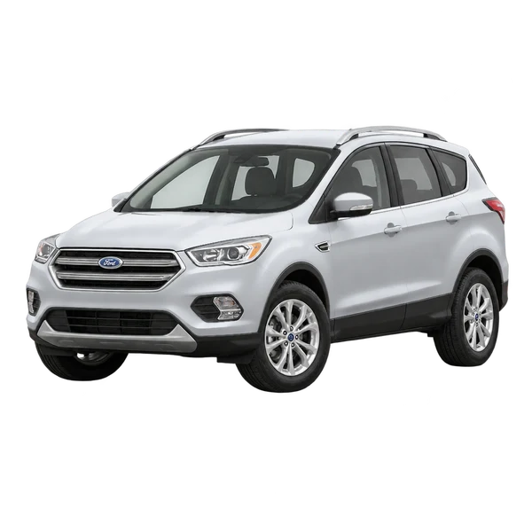 Ford Kuga 2019 argent, vue trois-quarts avant (orienté vers la gauche)