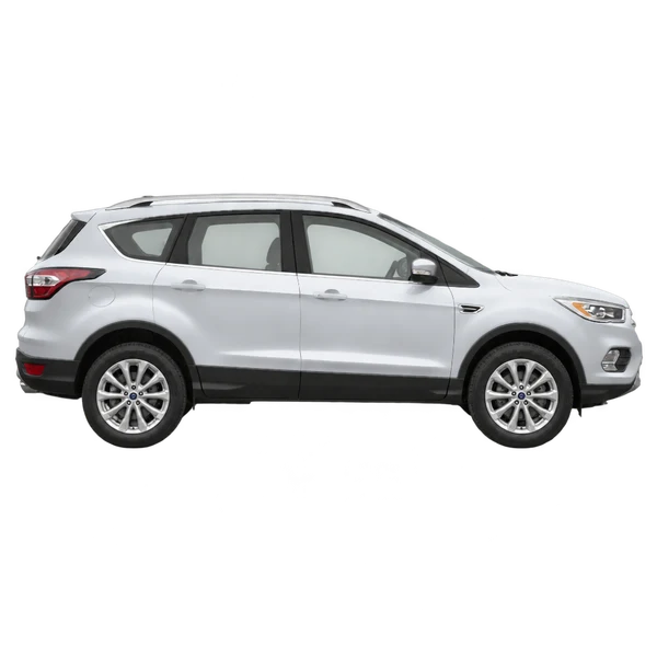 Ford Kuga 2019 argent, vue profil (tourné vers la droite)
