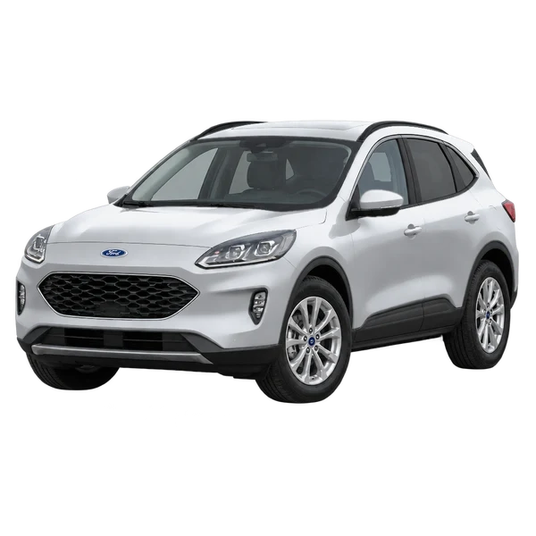 Ford Kuga 2021 argent, vue trois-quarts avant (orienté vers la gauche)