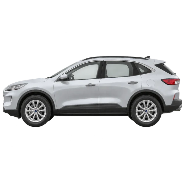 Ford Kuga 2021 prata, vista lateral (voltada para a esquerda)