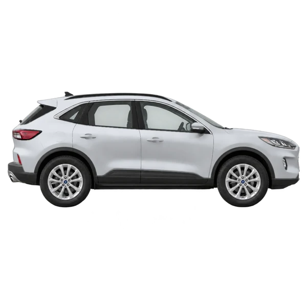 Ford Kuga 2021 argent, vue profil (tourné vers la droite)