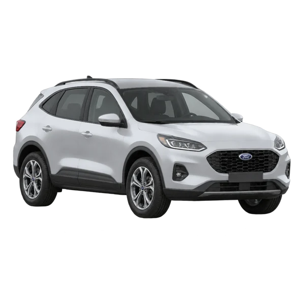 シルバーの2022 Ford Kuga(フロントスリークォーター(左向き)ビュー)