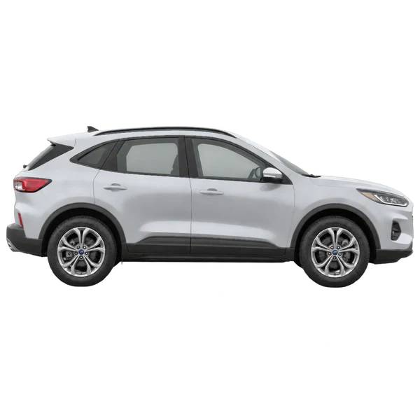 Ford Kuga 2022 argent, vue profil (tourné vers la droite)