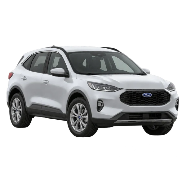 Ford Kuga 2023 argent, vue trois-quarts avant (orienté vers la gauche)