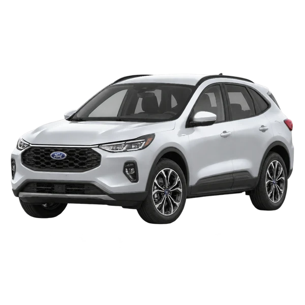 Ford Kuga 2025 argent, vue trois-quarts avant (orienté vers la gauche)