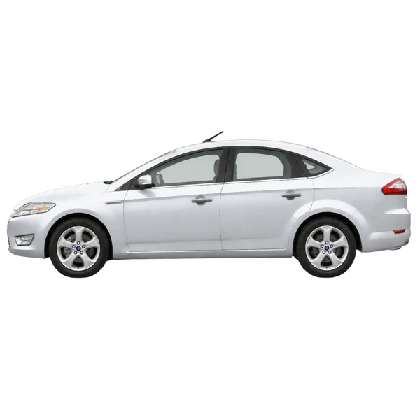 Ford Mondeo 2008 prata, vista lateral (voltada para a esquerda)