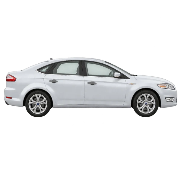 Ford Mondeo 2011 prata, vista lateral (voltada para a direita)