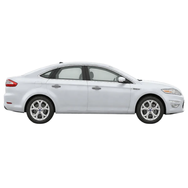 Ford Mondeo 2012 prata, vista lateral (voltada para a direita)
