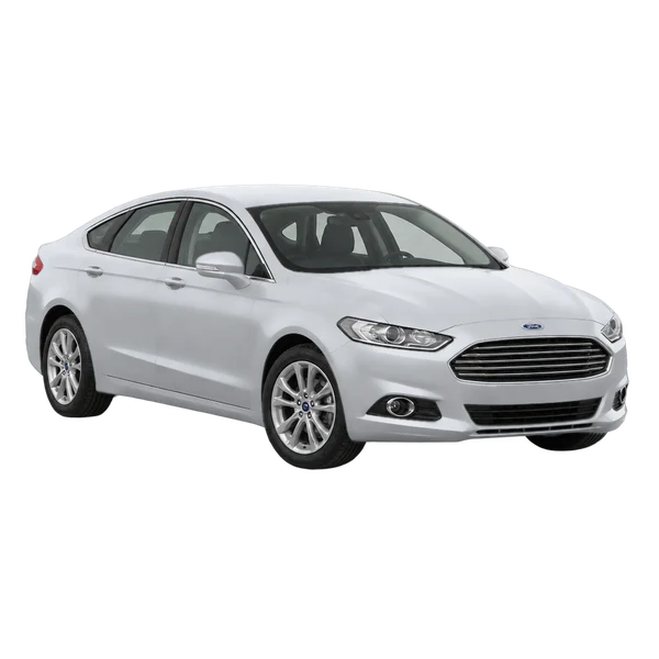 Ford Mondeo 2016 prata, vista dianteira em três quartos (voltada para a esquerda)