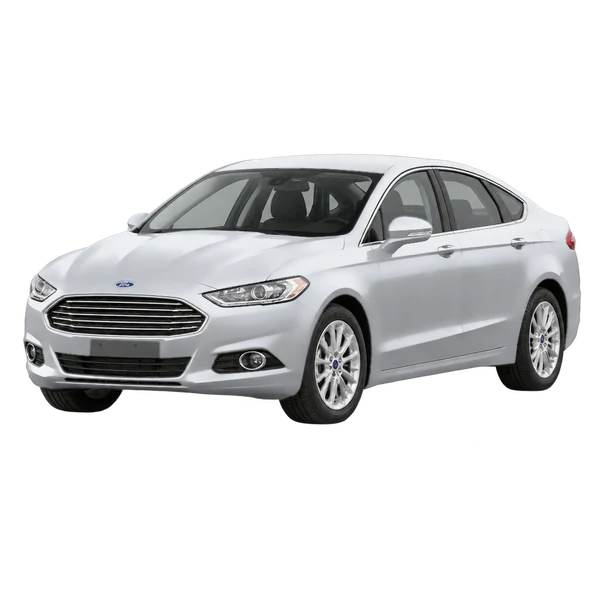 Ford Mondeo 2017 prata, vista dianteira em três quartos (voltada para a esquerda)