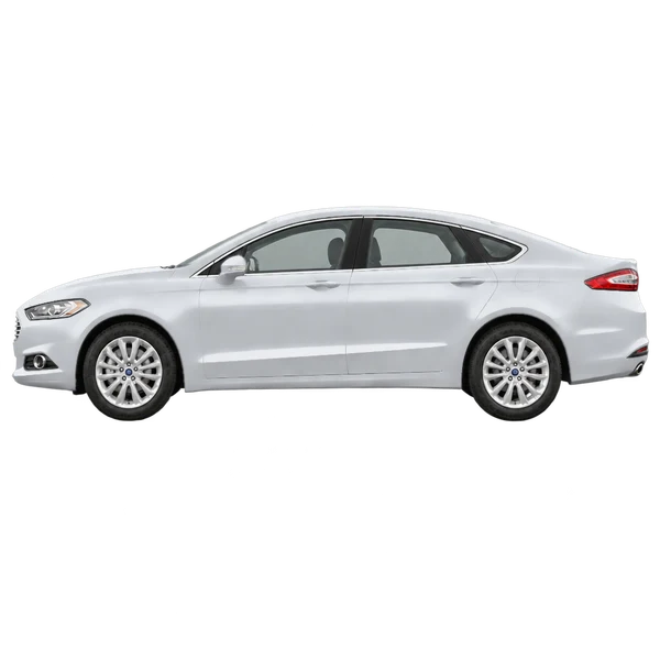 Ford Mondeo 2017 prata, vista lateral (voltada para a esquerda)