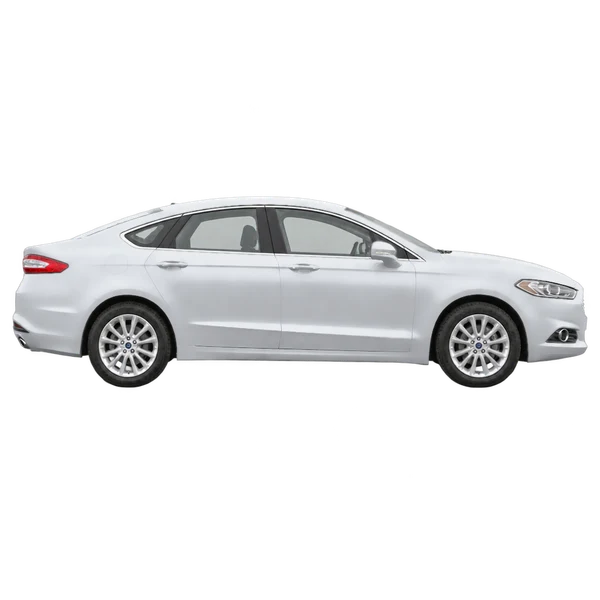 Ford Mondeo 2017 prata, vista lateral (voltada para a direita)