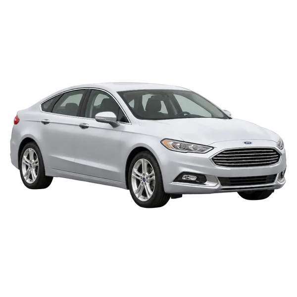 Ford Mondeo 2018 prata, vista dianteira em três quartos (voltada para a esquerda)